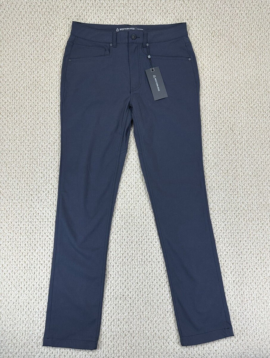 (取寄) ウエスタンライズ メンズ アット パンツ Western Rise men At Pants Deep Indigo NEW Western Rise Pant Mens 31x32 Deep Indigo AT Slim Fit Stretch