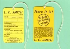 L.C. Smith Marlin Model Hang Tag Reproduction