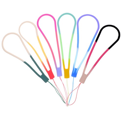 6 Pcs Phone Lanyard Silicone Key Geflochtenes Silikon -Lanyard Mini-Lanyard - 第 1/12 張圖片
