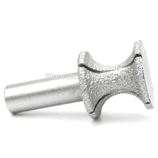 28 mm Brazed Diamond Profile Wheel Concave Cylinder Electric Router Bit Routing
