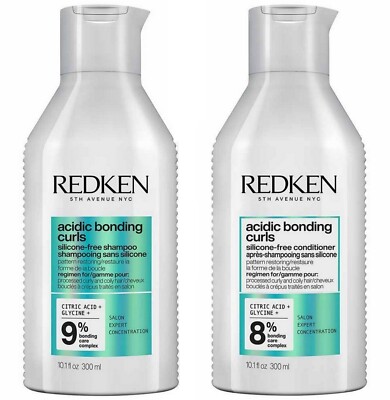 Redken Acidic Bonding Curls Shampoo, Conditioner Intense Hair Repair 300ML