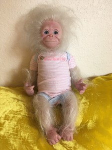 albino reborn baby
