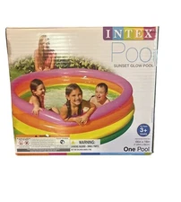 Intex Sunset Glow Inflatable Pool For Kids 3+ Years 66"x18" Multicolor