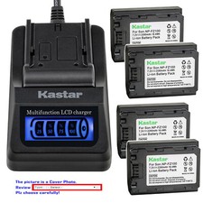 Kastar Battery LCD Quick Charger for Sony NP-FZ100 BC-QZ1 Sony Alpha a9R Camera