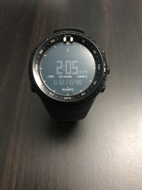 suunto black military watch