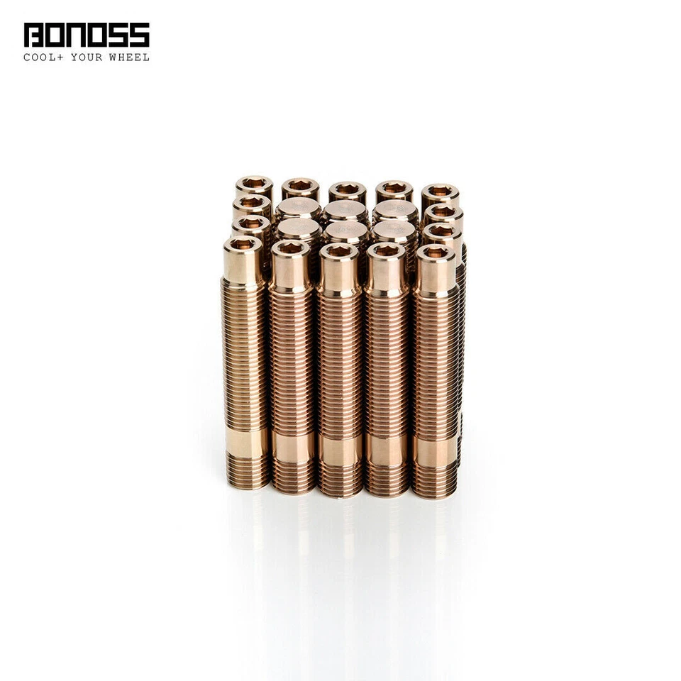 20 piezas 75 mm oro titanio perno conversiones para Mercedes Benz Audi VW BMW MINI Foto 3 de 4