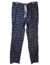 Vineyard Vines Christmas Pajama Pants Women Medium Santa Whale Christmas Tress