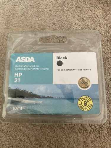 Sealed-Asda Remanufactured Black Ink 