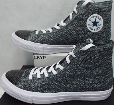 New Mens 11 Converse CTAS HI Dark Atomic Teal Textile Knit Canvas 157509C $110