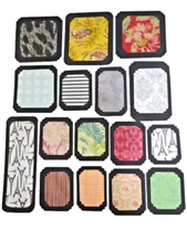 16 pcs Notched Cut Double PAPER FRAMES Art Work Crafts Scrapbooks Journals