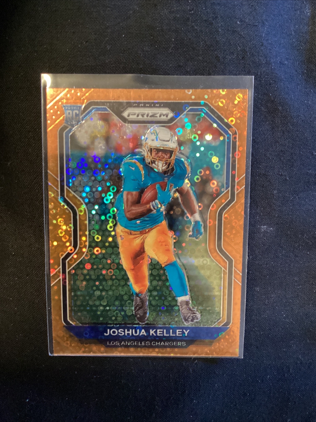 2020 Panini Prizm Orange DISCO Joshua Kelley #326 Rookie Rc. JT16