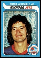 1979-80 Topps Hockey Card Morris Lukowich RC Winnipeg Jets #202 NM