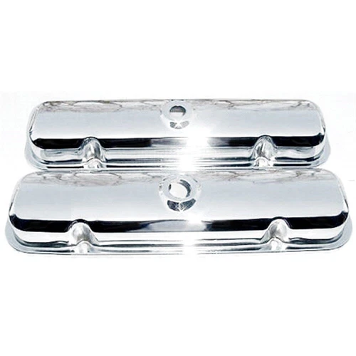 1967-81 Pontiac Factory Style Chrome Valve Covers Pair 400 455 Without Drippers