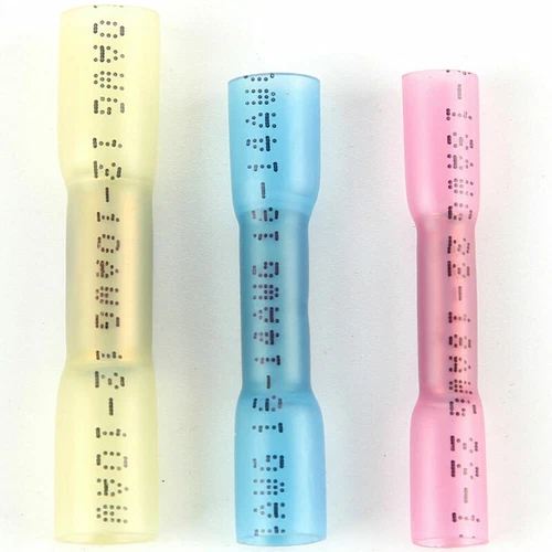 Stoßverbinder Schrumpfverbinder Kabelverbinder Quetsch Wasserdicht Schrumpfbar - Bild 5 von 24