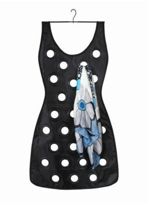 UMBRA Matt Carr Little Black Dress Scarf Organizer Holder w/Hanger