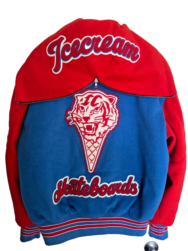 Chaqueta Universitaria Ice Cream Tiger Cone Cheerleader, Nueva con etiquetas, Talla Grande Foto 2 de 4