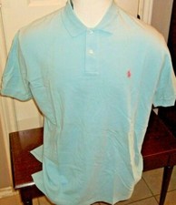 NEW Polo Ralph Lauren short sleeve polo shirt solid light blue sz XL
