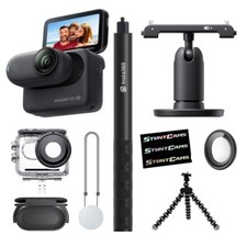 Insta360 4K GO 3S Black 64GB Camera WiFi Mini Waterproof Camera Selfie Stick