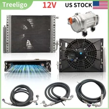 12V AC Unit Air Conditioner Under Dash Evaporator 12000 BTU for Truck RV Caravan