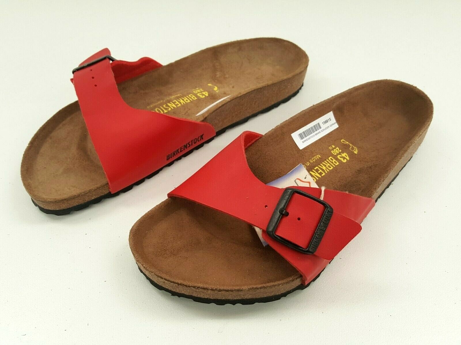 red birkenstock mens