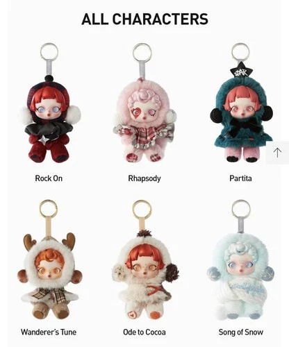 Skullpandawintersymphony Xスワロフスキー Skullpanda Winter Symphony Series Plush Pendant Whole Set