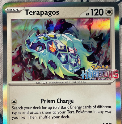 Terapagos 161/191 Stamped Pokemon Horizons Promo Holo Rare Pokemon