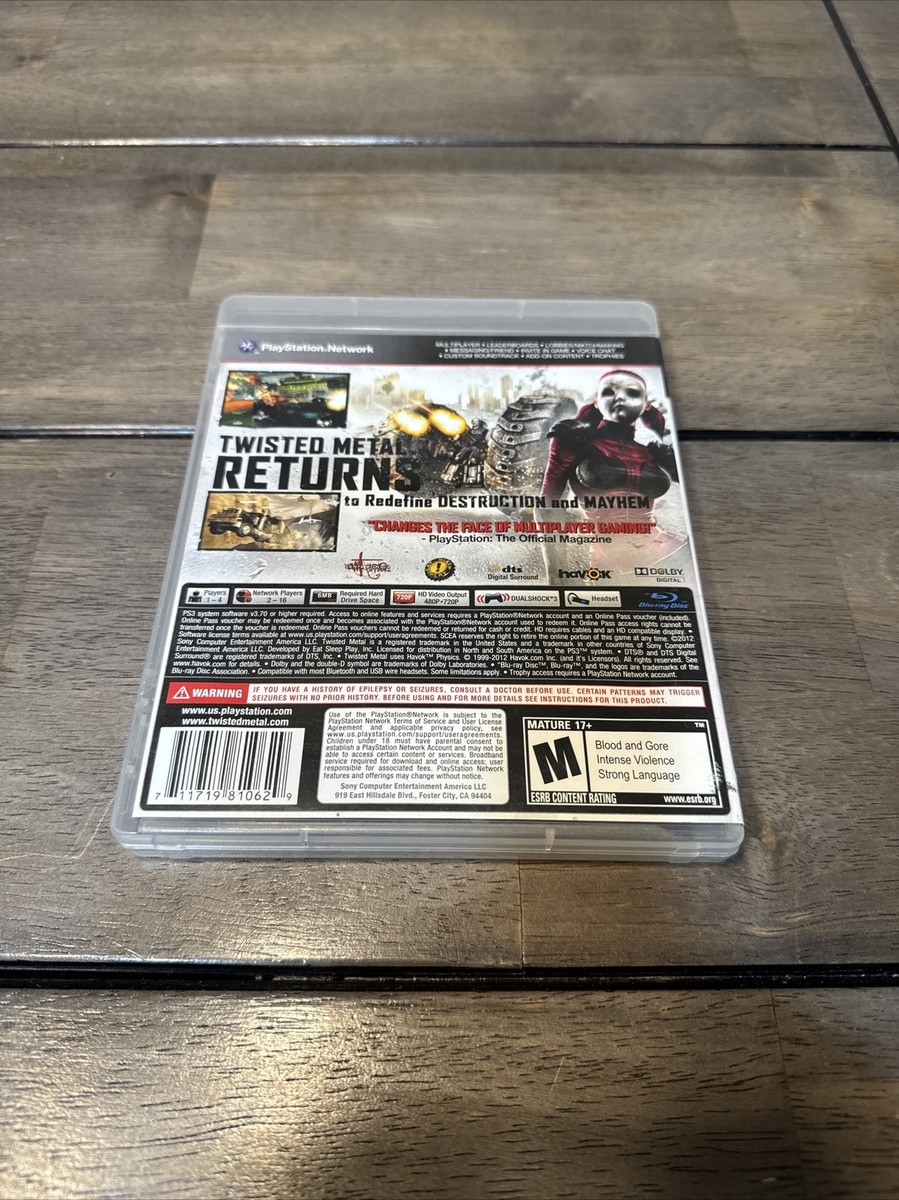Twisted Metal Limited Edition (Sony PlayStation 3 PS3) Tested
