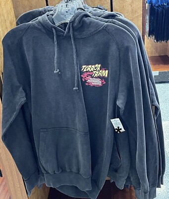 XS Universal Studios Hollywood HHN 2023 Terror Tram Hoodie Extra