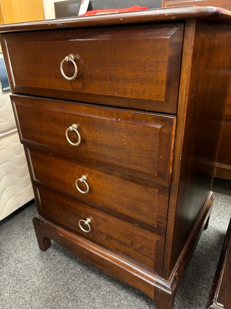 STAG Minstrel Vintage Pair of Mahogany Bedside CS C92 eBay