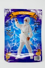 Ninja Costume Kids Ninjago Halloween Fancy Dress Up Cosplay White Size Small 4-6