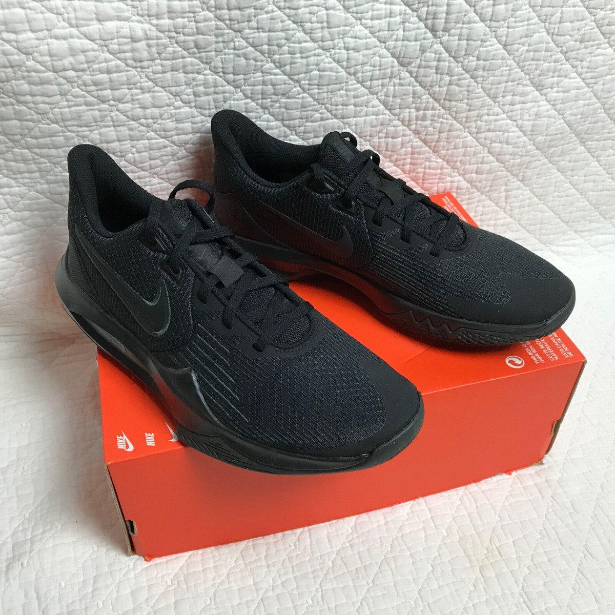 Nike Precision V Basketball Shoes Men's SZ 9 Black Anthracite