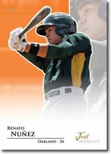 RENATO NUNEZ 2011 Just SPOTLIGHTS Rookie Mint ORANGE Parallel RC #/5