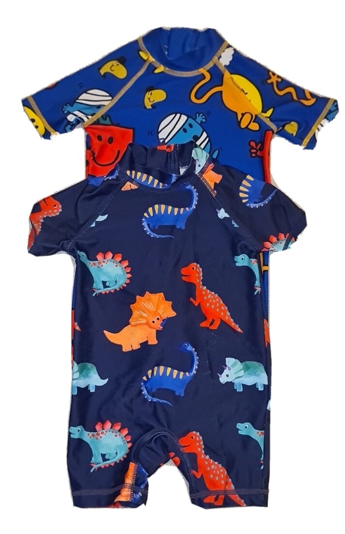 Baby Boy Swimsuit Sun suit Bundle 9-12 Months Next Dinosaurs Mr Men