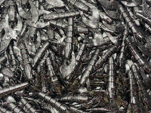 Remolque de pesca de lubina con garras flotantes señuelo de cangrejo de río lamer inferior de 20 quilates 4" - Imagen 47 de 48