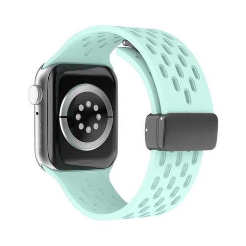 Silikonowa bransoletka sportowa do Apple Watch Series 1–10 SE Ultra oddychająca, elastyczna - Zdjęcie 19 z 56