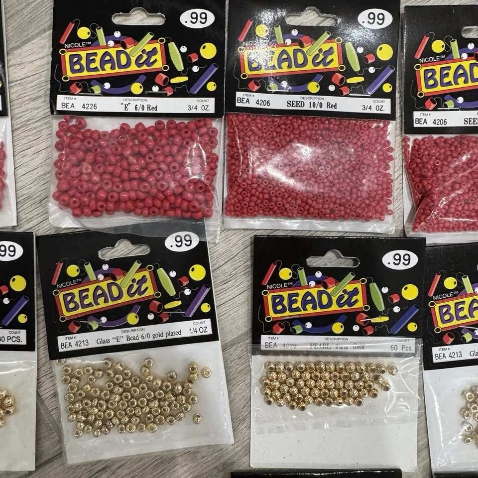 Lote De Cuentas De Colección/Nuevo para Joyería, Artesanía, 25 Paquetes, CUENTAS Foto 2 de 4