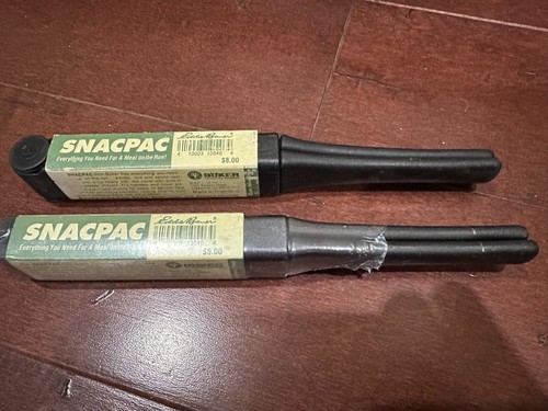 EDDIE BAUER VINTAGE BOKER SNACPAC CAMPER KNIFE SPOON FORK TWO (2) SETS, 1 NEW - Picture 2 of 8