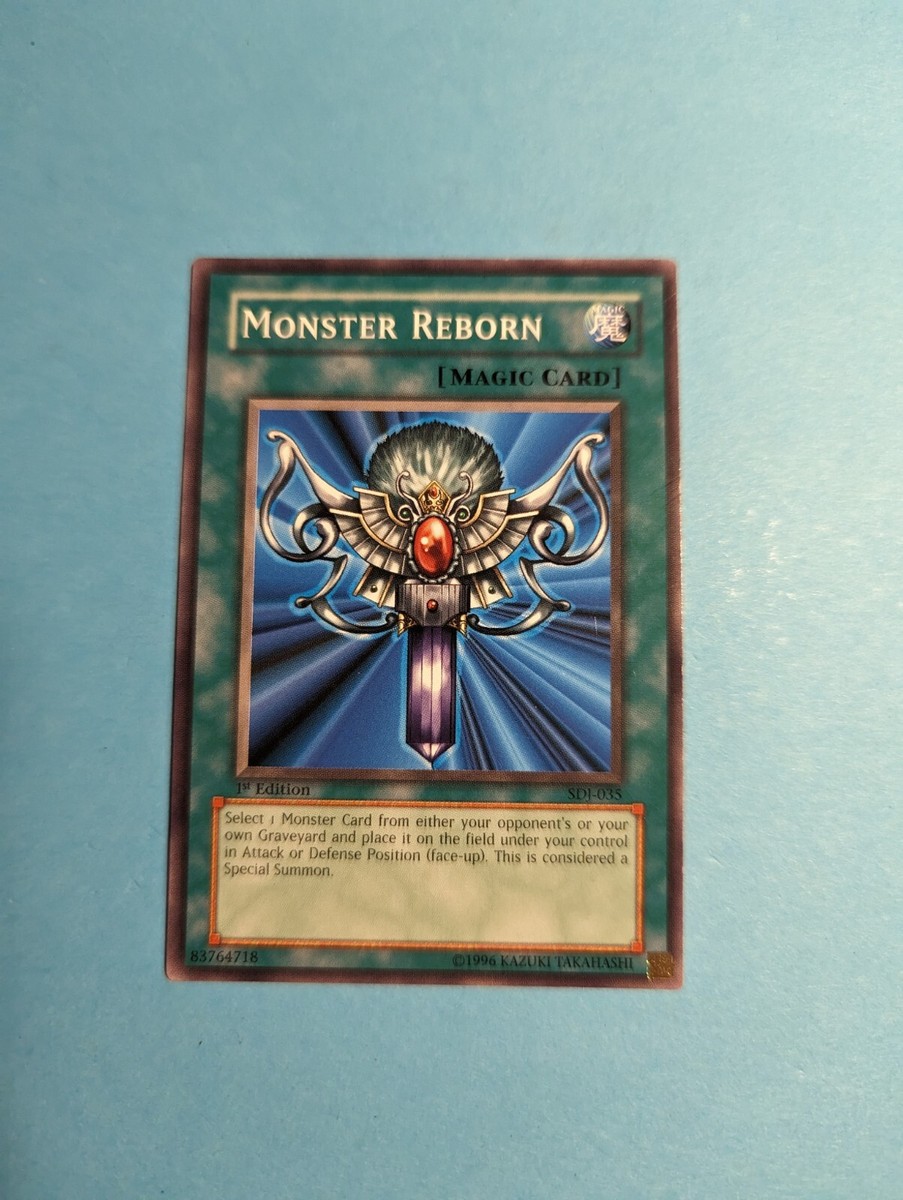 Yu-Gi-Oh! Monster Reborn SDJ-035 yugioh 1st Edition NP NM | eBay