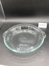PYREX #229-19 Glass Scalloped Edge Pie Dish Fluted 9 1/2" Dia.