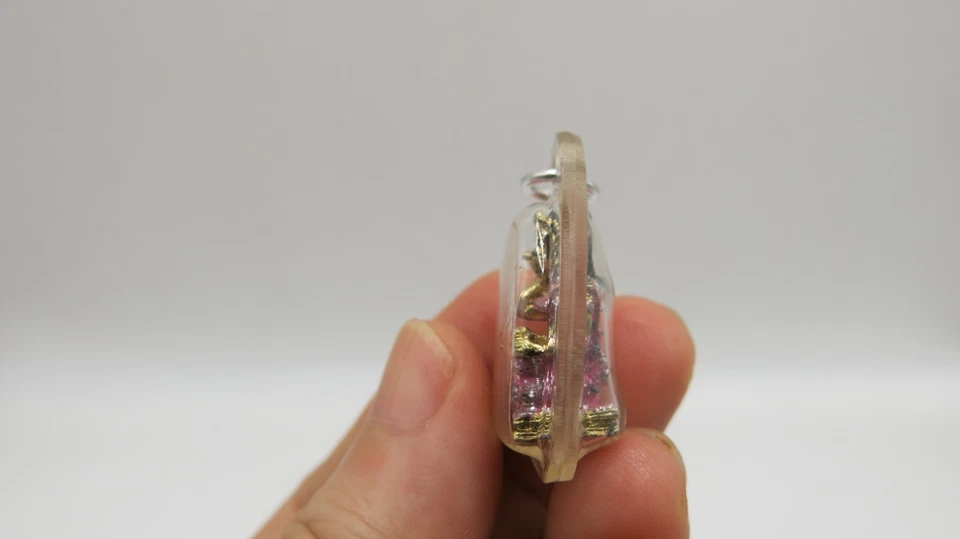 Colgante Amuleto Dama Tailandesa Nang kwak Rosa Vintage Dinero Riqueza Bendito Dije Foto 2 de 4