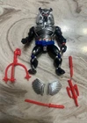 Vintage TMNT 1991 CHROME DOME 100% COMPLETE  Chrome Paint Ninja Turtles