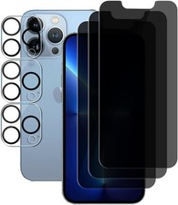 3 3-Pack Protector de Pantalla Privacidad Vidrio Templado para iPhone 13 Pro Max