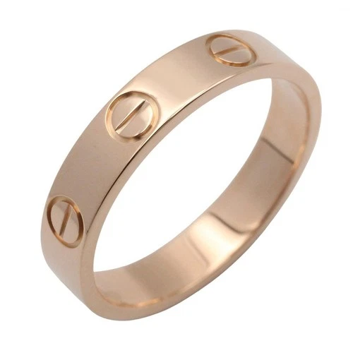 Cartier Love Ring 18K Rose Gold Size 55 CARTIER Mini Love Ring 18KPG Pink Rose Gold