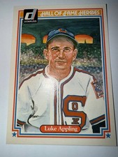 sports trading card featuring baseball player Luke Appling