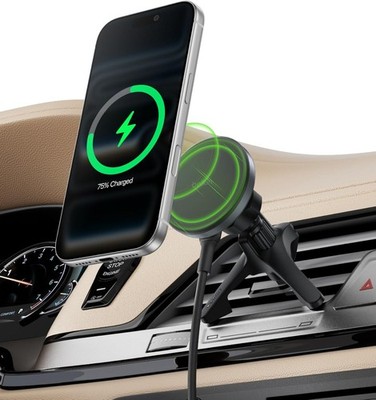 Belkin Qi2 Wireless Car Charger Magnetic Vent Mount Black