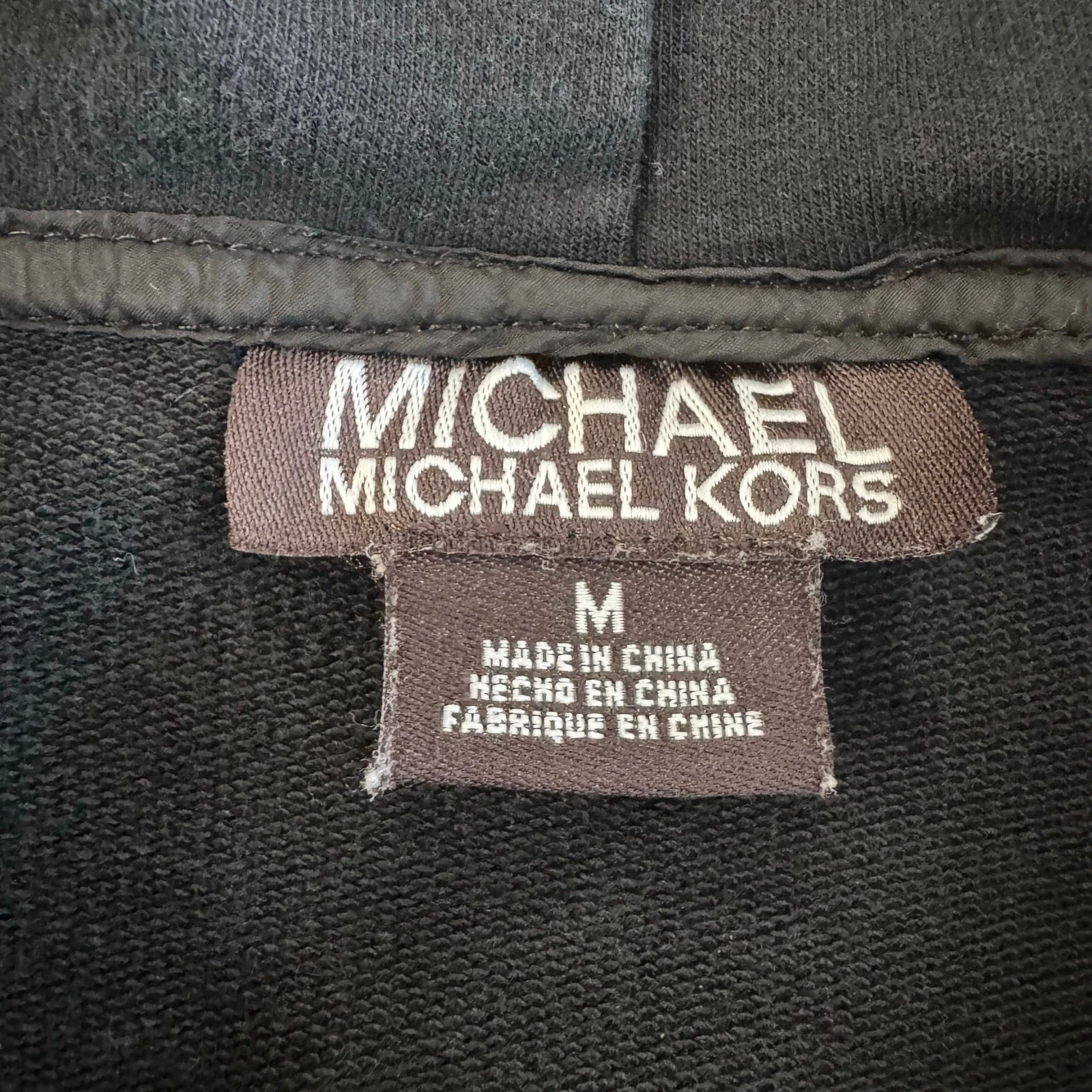 Michael Michael Kors Gilet imbottito nero con cappuccio Uomo taglia M