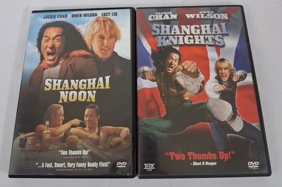 Shanghai Noon & KNIGHTS DVD Jackie CHAN Owen WILSON Lot 2 Movies Both WIDESCREEN