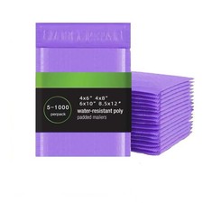 4x6 4x8 6x10 8.5x12 Poly Bubble Mailer Envelop Self Adhesive Shipping Bag Purple