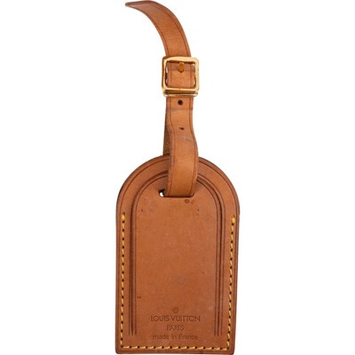 Louis Vuitton Vachetta Leather Luggage Tag Gepäckanhänger Namensschild
