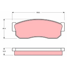 Satz Bremsbeläge Bremsklötze vorne für Subaru Justy 1 KAD Libero E10 | 955445